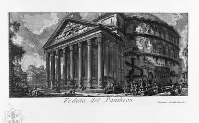 View of the Pantheon by Giovanni Battista Piranesi